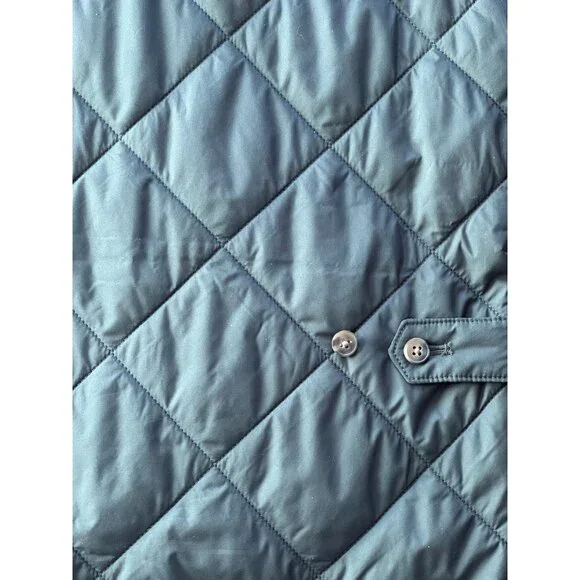 J Crew Mens Walker Vest XL Green Tan Quilted Full Zip Pockets B1930 - Picture 5 of 13